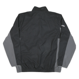 MAJESTIC Mens Black & Grey Colorado Rockies Windbreaker Jacket XL Polyester