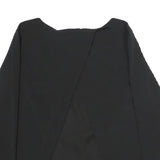 LAUREN RALPH LAUREN Womens Black Back Detail Long Sleeve Round Neck Top UK 6