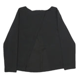 LAUREN RALPH LAUREN Womens Black Back Detail Long Sleeve Round Neck Top UK 6