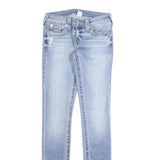 TRUE RELIGION Womens Slim Blue Denim Light Wash Jeans W26 L30 Stylish Comfort