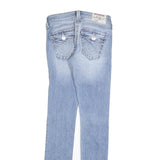 TRUE RELIGION Womens Slim Blue Denim Light Wash Jeans W26 L30 Stylish Comfort