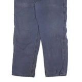 CARHARTT Mens Cotton Blend Blue Relaxed Straight Trousers W36 L29 Workwear
