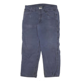 CARHARTT Mens Cotton Blend Blue Relaxed Straight Trousers W36 L29 Workwear