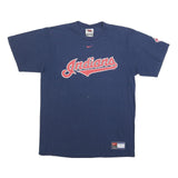 NIKE Mens Blue Indians Graphic T-Shirt M Short Sleeve Crew Neck Sportswear