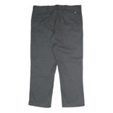 DICKIES Mens Polyester Blend Classic Grey Trousers W40 L30 Workwear Zip Closure