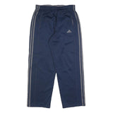 ADIDAS Mens Joggers Blue Grey M W28 L27 Sportswear Tapered Fit Polyester