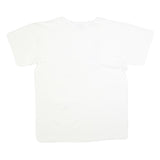 ALORE Mens White Graphic T-Shirt One Size Short Sleeve Crew Neck Aruba Map Print