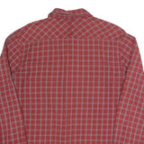 HILFIGER DENIM Mens Red Check Shirt L Casual Cotton Long Sleeve Button