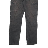 DICKIES Mens Cotton Blend Black Regular Fit Cargo Trousers W29 L30 Durable