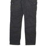 DICKIES Mens Cotton Blend Black Regular Fit Cargo Trousers W29 L30 Durable