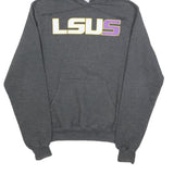 CHAMPION Mens Grey LSU S Hoodie XS Cotton Blend Pullover Hooded Sweatshirt