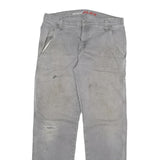 DICKIES Mens Jeans Grey Regular Straight Denim W32 L32 Workwear Zip Fly