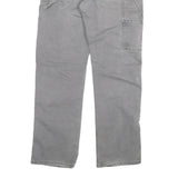 DICKIES Mens Jeans Grey Regular Straight Denim W32 L32 Workwear Zip Fly