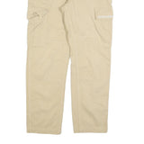 ALL ACCESS Womens Cotton Blend Beige Regular Cargo Trousers W30 L28 Casual