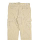 ALL ACCESS Womens Cotton Blend Beige Regular Cargo Trousers W30 L28 Casual
