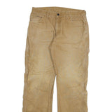DICKIES Mens Relaxed Khaki Trousers W32 L31 Cotton Blend Zip Pockets Casual
