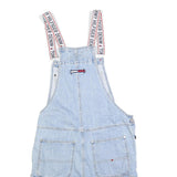 TOMMY HILFIGER Womens Blue Denim Dungarees Relaxed Cotton Blend S W34 L10 Shorts