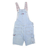 TOMMY HILFIGER Womens Blue Denim Dungarees Relaxed Cotton Blend S W34 L10 Shorts