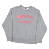 NIKE Mens Grey Ohio State Synchronized Swimming Crew Neck L Pullover Sweatshirt