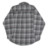 FIELD & STREAM Mens Grey & Black Check Shirt M Cotton Blend Casual Long Sleeve
