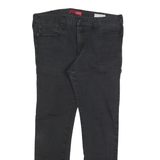 GUESS Mens Slim Black Denim Jeans W34 L30 Classic Zip Closure Stylish