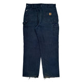 Carhartt Carpenter Pants - 34W 32L Dark Wash Cotton
