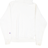 CHAMPION Mens White Pullover Hoodie S Cotton Blend Casual Comfortable