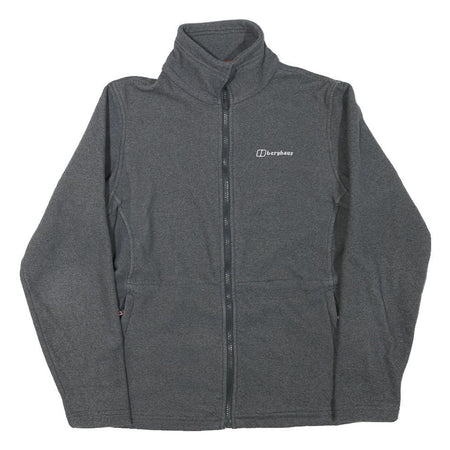 BERGHAUS Womens Grey Jacket UK 12 Polyester Blend Zip Outdoor Casual