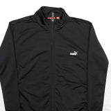 PUMA Womens Black & White Zip Jacket UK 16 Polyester Track Sportswear