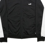 PUMA Womens Black & White Zip Jacket UK 16 Polyester Track Sportswear