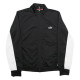 PUMA Womens Black & White Zip Jacket UK 16 Polyester Track Sportswear