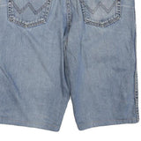WRANGLER Womens Shorts Blue Denim L W36 Casual Cotton Blend Classic Fit