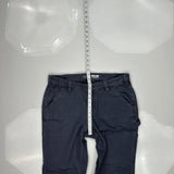 Loose Fit Carhartt Cargo Carpenter Pants - 34W 30L Gray Cotton
