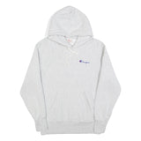 CHAMPION REVERSE WEAVE Mens Grey Pullover Hoodie M Classic Logo Cotton