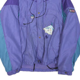 EIDER Mens Purple & Blue Outdoor Jacket 2XL Polyester Blend Zip