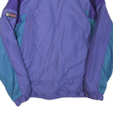 EIDER Mens Purple & Blue Outdoor Jacket 2XL Polyester Blend Zip