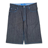 Billionaire Boys Club Contrast Stitch Denim Shorts - 36W 12L Gray Cotton Blend