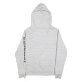 CARHARTT Womens Grey Hoodie M Carhartt Logo Print Cotton Pullover