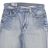 ECKO UNLTD Mens Denim Light Blue Regular Fit Casual Shorts XL W34 Cotton Blend