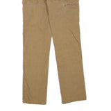 DICKIES Mens Cotton Blend Beige Regular Straight Trousers W28 L30 Workwear Zip