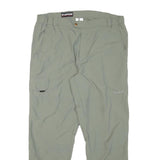 KLEPPER Mens Cotton Blend Light Grey Regular Zip Trousers W34 L27 Outdoor Casual