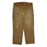 Dickies Carpenter Pants - 36W 31L Brown Cotton