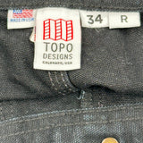 Topo Carpenter Trousers - 34W 31L Grey Cotton