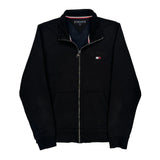 Tommy Hilfiger Track Jacket - Medium Black Cotton