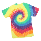 PORT & COMPANY Mens Multicolour Tie Dye T-Shirt S Short Sleeve Crew Neck