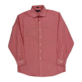 Tommy Hilfiger Checked Shirt - Medium Red Cotton