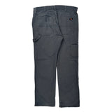 Dickies Carpenter Trousers - 34W 30L Grey Cotton Blend