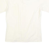 HALEMAN Mens Cream Shirt Cotton Blend M Button Front Casual Style