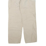 CARHARTT Mens Regular Beige Cotton Blend Zip Trousers W38 L36 Workwear Durable