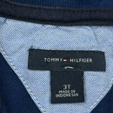 Age 3 Tommy Hilfiger Polo Shirt - 2XS Blue Cotton
